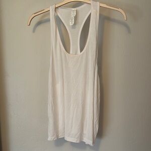 ALO White Racerback Tank Top